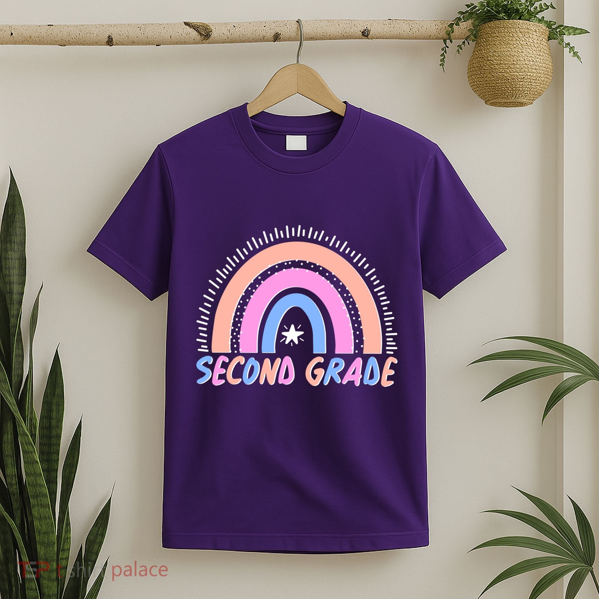 Second Grade Pastel Rainbow T-Shirt