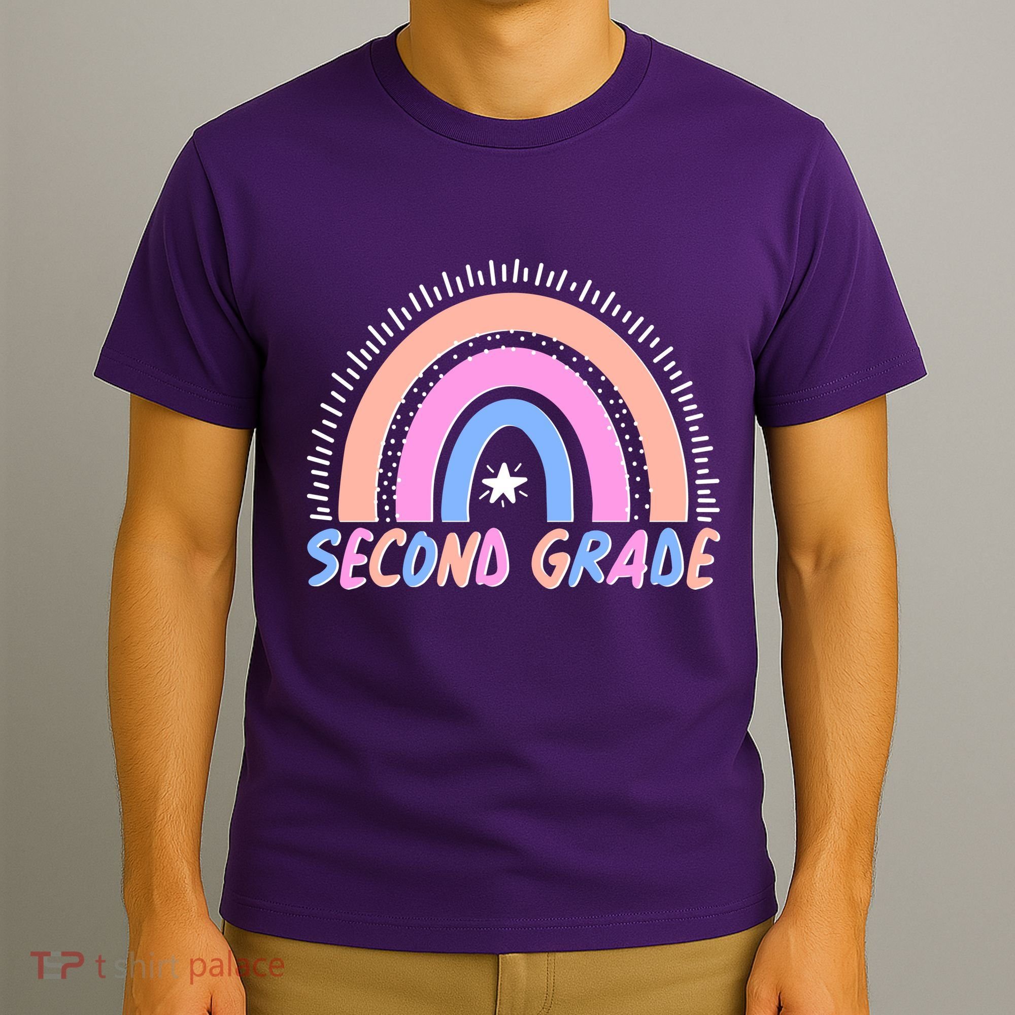Second Grade Pastel Rainbow T-Shirt