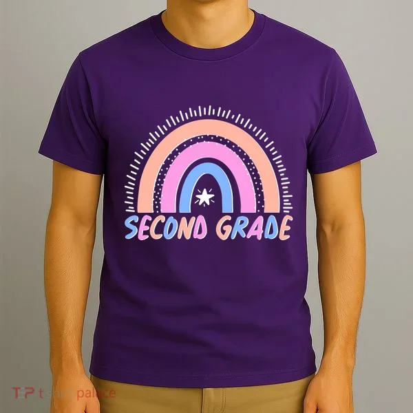 Second Grade Pastel Rainbow T-Shirt