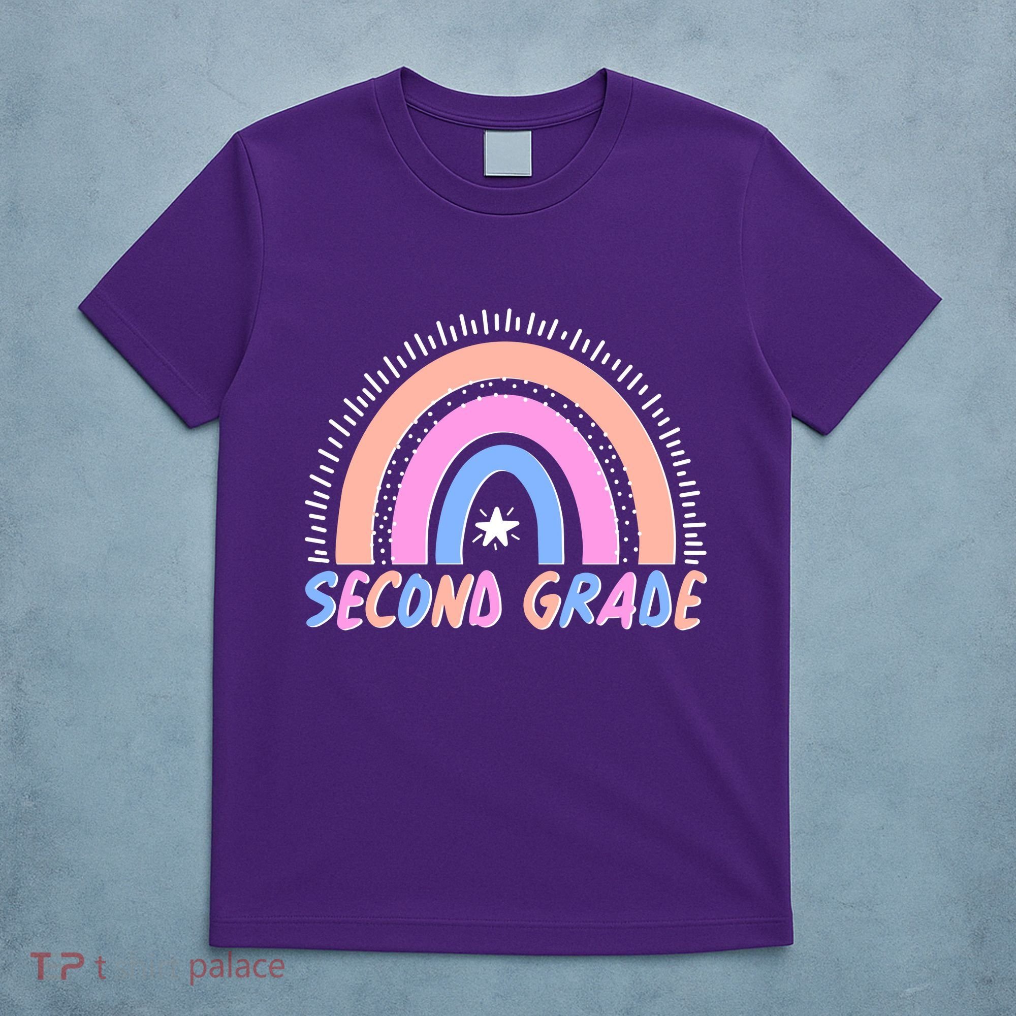 Second Grade Pastel Rainbow T-Shirt