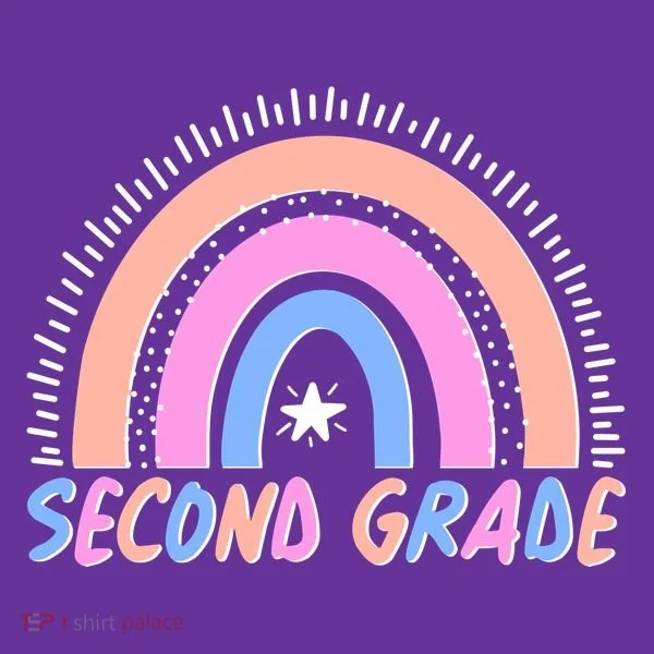 Second Grade Pastel Rainbow T-Shirt