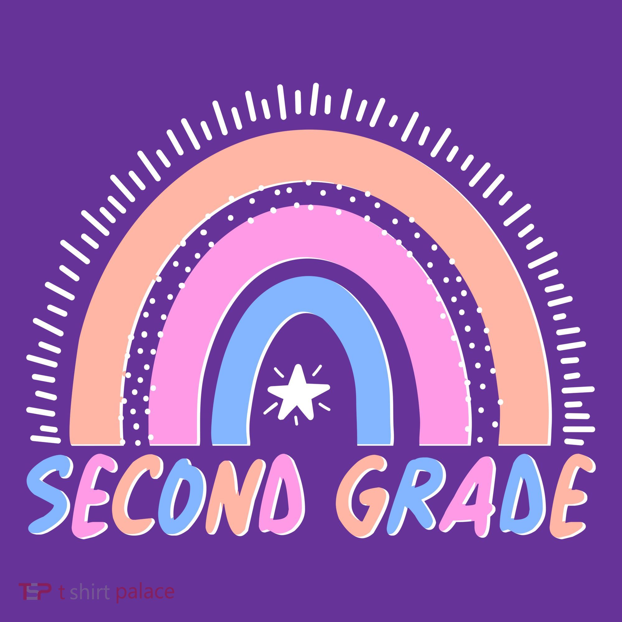 Second Grade Pastel Rainbow Mousepad