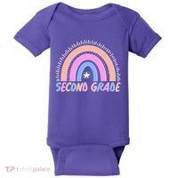 Second Grade Pastel Rainbow Baby Bodysuit thumb 0