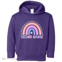 Second Grade Pastel Rainbow Toddler Hoodie thumb 0