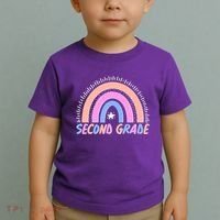 Second Grade Pastel Rainbow Toddler T-Shirt thumb 2