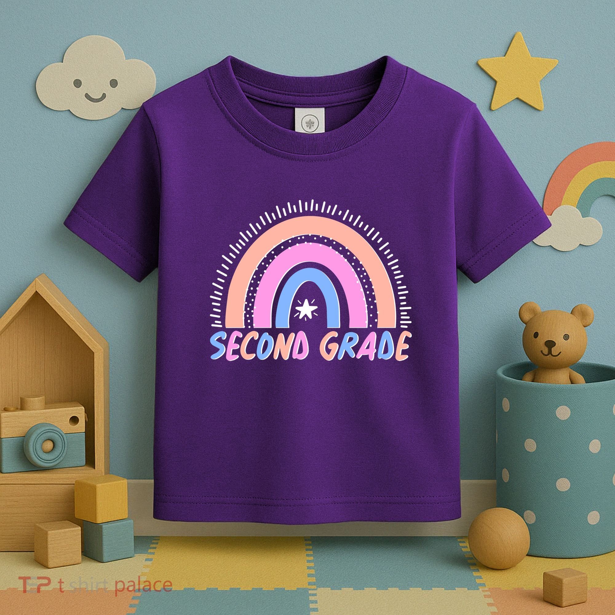 Second Grade Pastel Rainbow Toddler T-Shirt