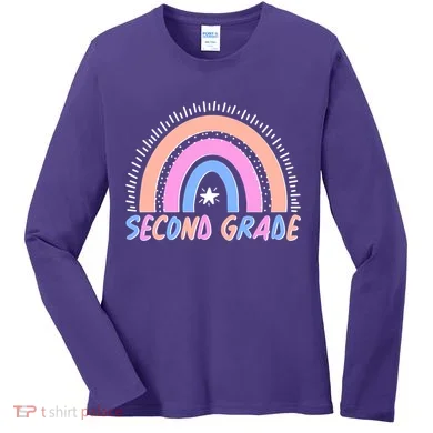 Second Grade Pastel Rainbow Women's Long Sleeve Shirt