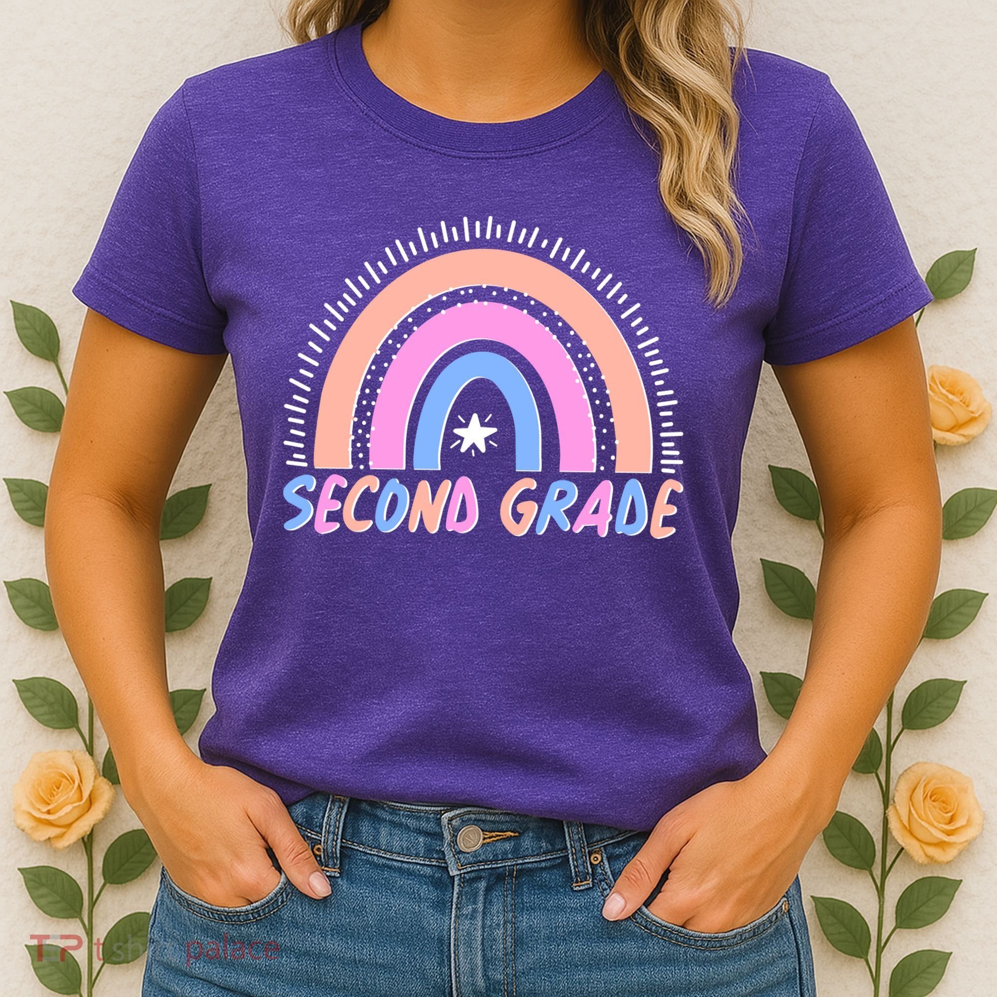 Second Grade Pastel Rainbow Women's T-Shirt