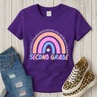 Second Grade Pastel Rainbow Women's T-Shirt thumb 3