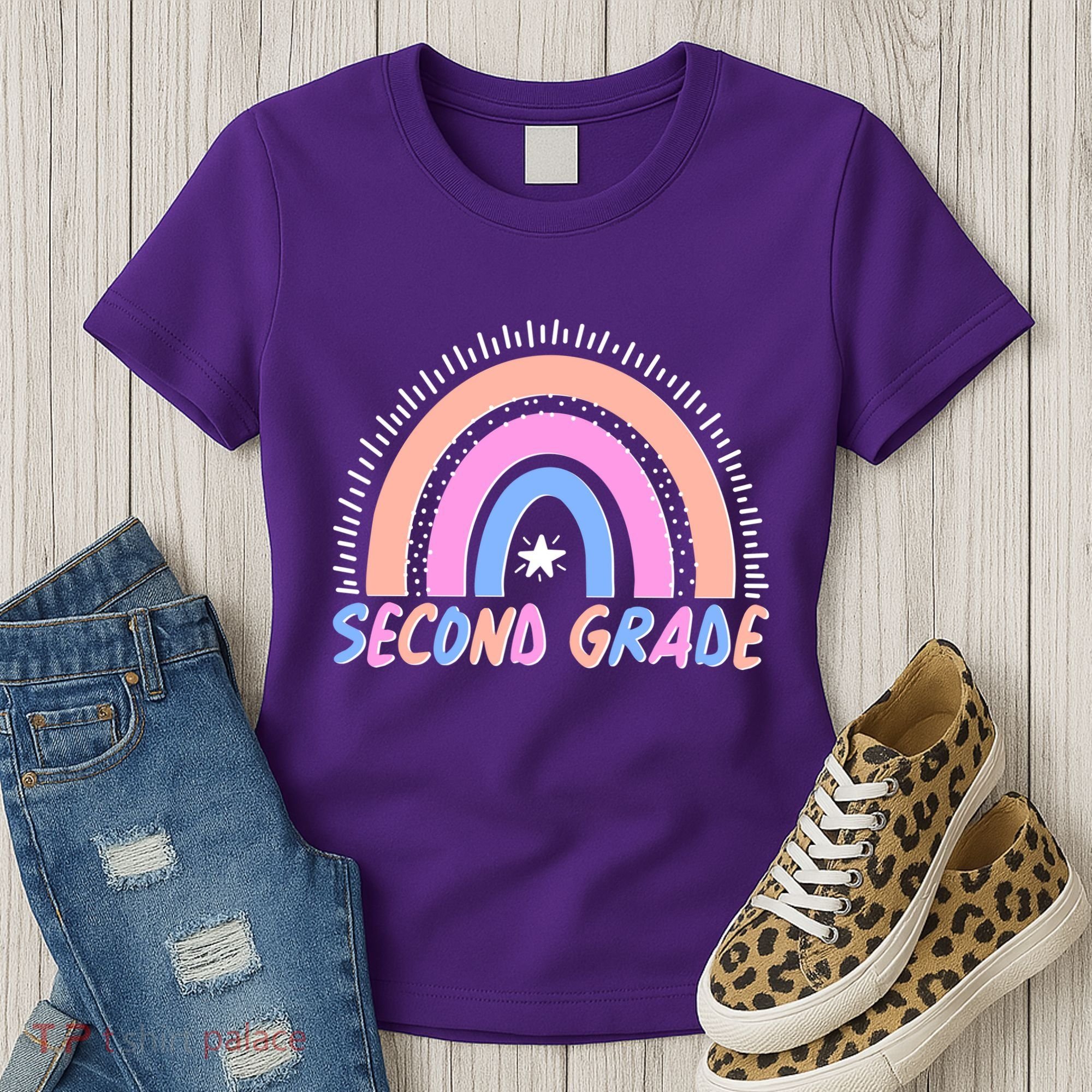 Second Grade Pastel Rainbow Women's T-Shirt