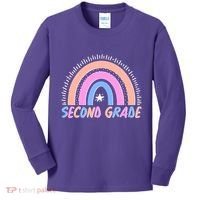 Second Grade Pastel Rainbow Kids Long Sleeve Shirt thumb 0