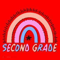 Second Grade Pastel Rainbow Santa Hat thumb 1