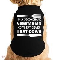 Secondhand Vegetarian Cows Eat Grass Doggie Tank thumb 0