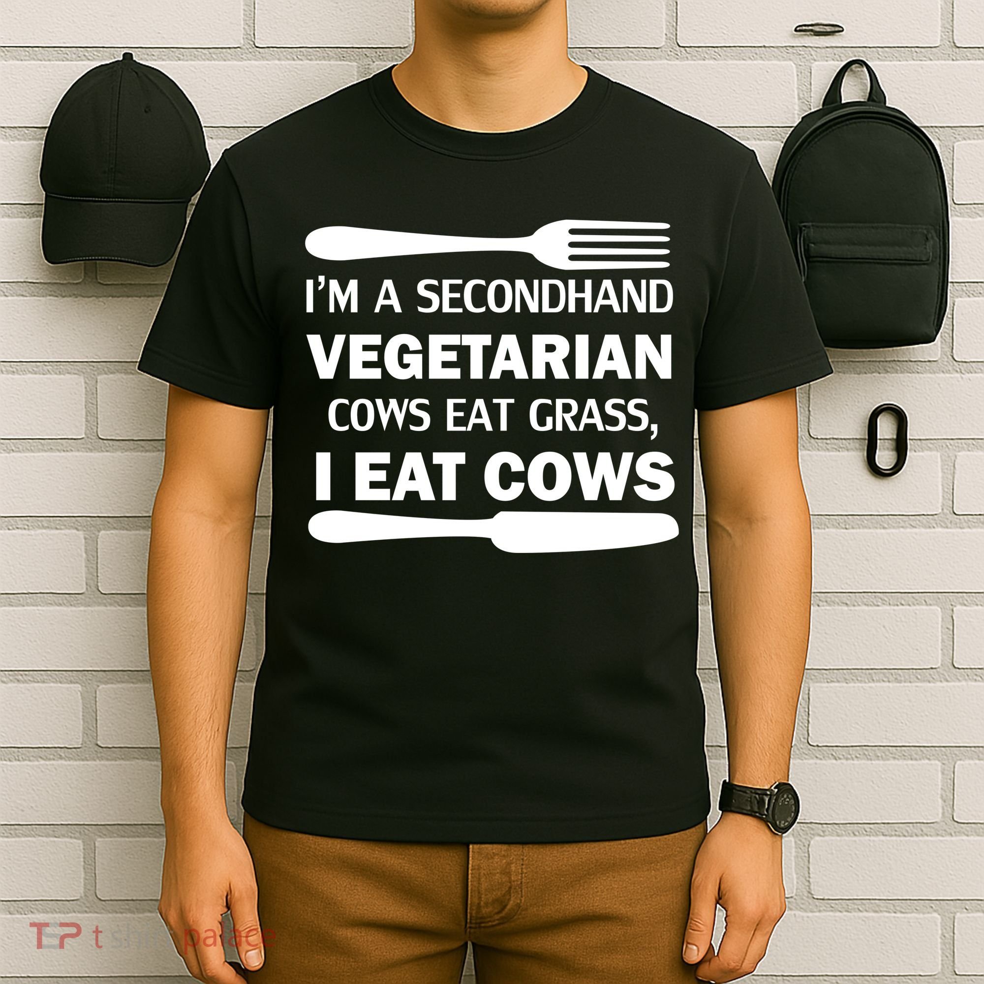 Secondhand Vegetarian Cows Eat Grass T-Shirt