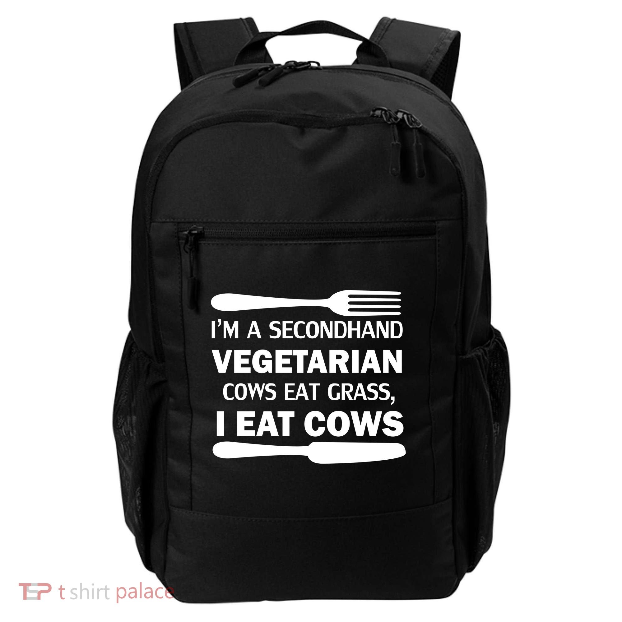 Secondhand Vegetarian Cows Eat Grass Backpack