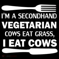 Secondhand Vegetarian Cows Eat Grass Coaster thumb 2