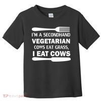 Secondhand Vegetarian Cows Eat Grass Toddler T-Shirt thumb 0