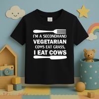 Secondhand Vegetarian Cows Eat Grass Toddler T-Shirt thumb 3