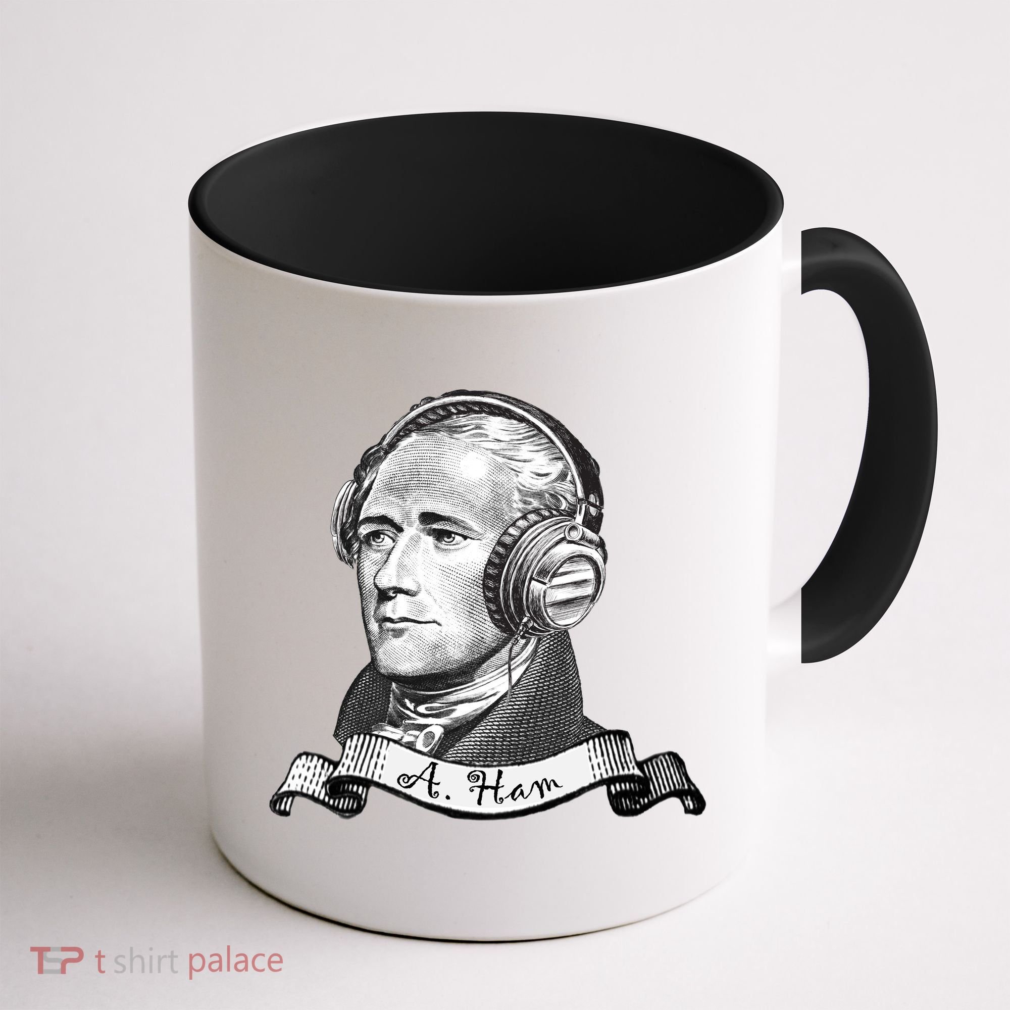 Secretary Alexander Hamilton A. Ham Headphones Coffee Mug