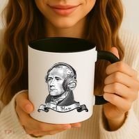 Secretary Alexander Hamilton A. Ham Headphones Coffee Mug thumb 3