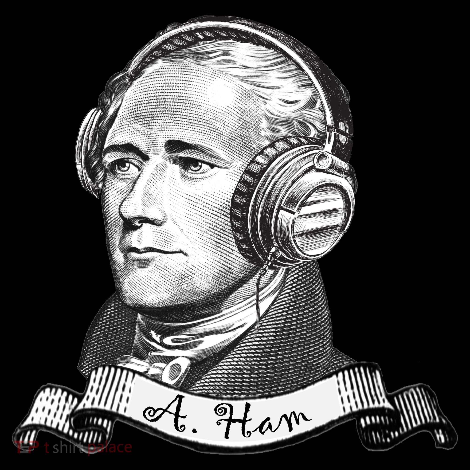 Secretary Alexander Hamilton A. Ham Headphones Women's Hoodie