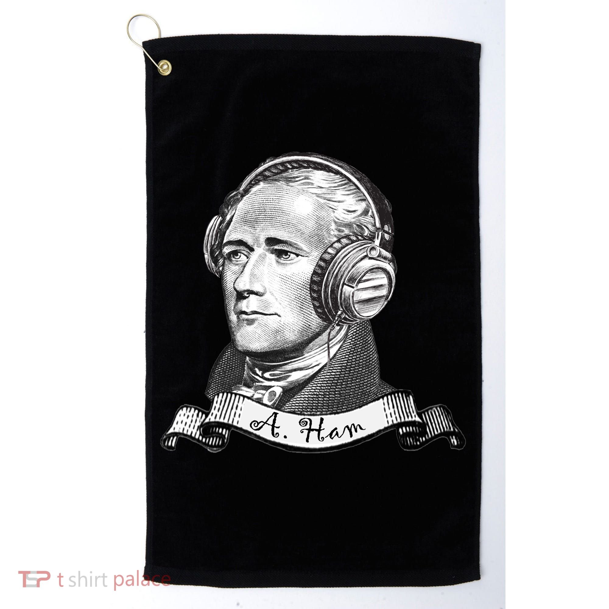 Secretary Alexander Hamilton A. Ham Headphones Golf Towel