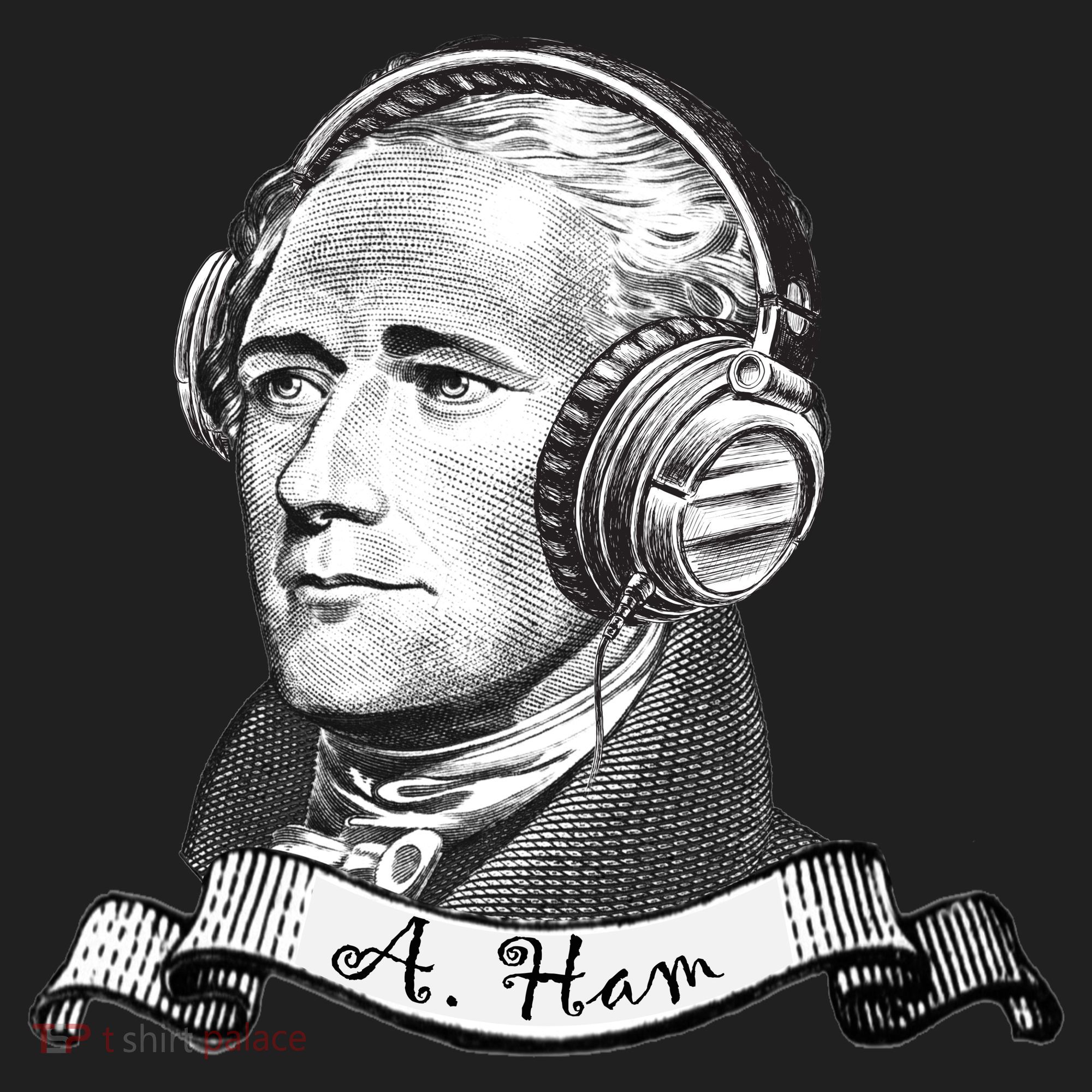 Secretary Alexander Hamilton A. Ham Headphones Golf Towel