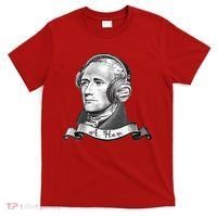 Secretary Alexander Hamilton A. Ham Headphones T-Shirt thumb 0