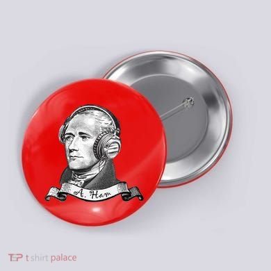 Secretary Alexander Hamilton A. Ham Headphones Button