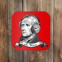 Secretary Alexander Hamilton A. Ham Headphones Coaster thumb 0