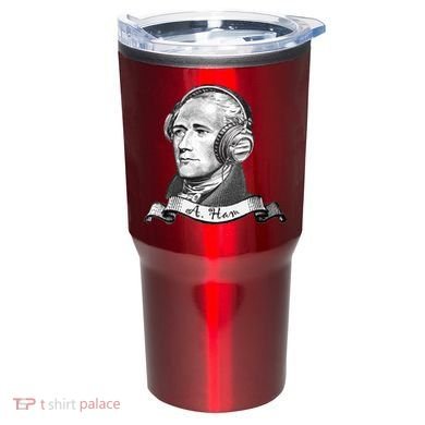 Secretary Alexander Hamilton A. Ham Headphones Tumbler