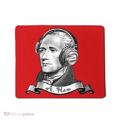 Secretary Alexander Hamilton A. Ham Headphones Mousepad