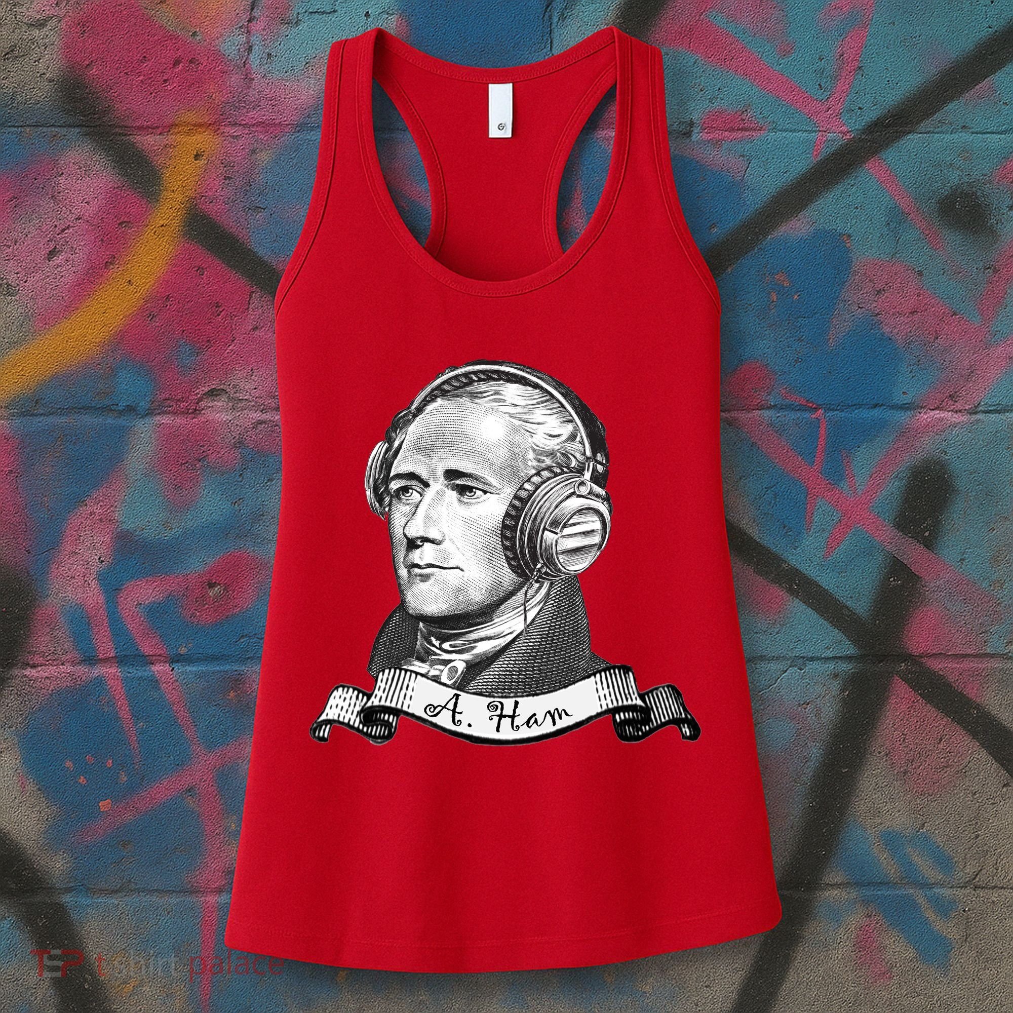 Secretary Alexander Hamilton A. Ham Headphones Women's Tank Top