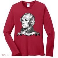 Secretary Alexander Hamilton A. Ham Headphones Women's Long Sleeve Shirt thumb 0