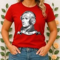 Secretary Alexander Hamilton A. Ham Headphones Women's T-Shirt thumb 2