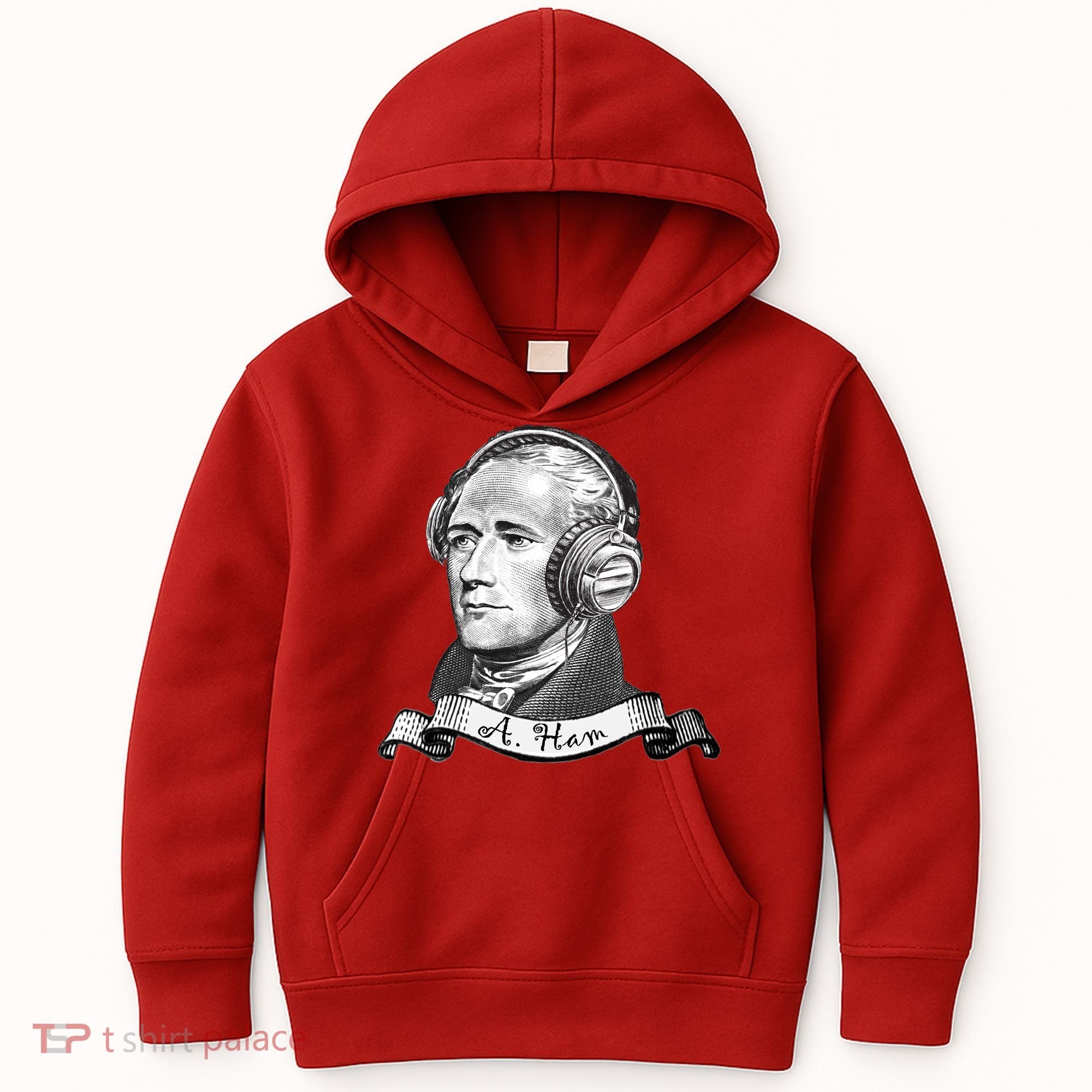 Secretary Alexander Hamilton A. Ham Headphones Kids Hoodie
