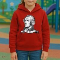 Secretary Alexander Hamilton A. Ham Headphones Kids Hoodie thumb 3