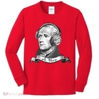 Secretary Alexander Hamilton A. Ham Headphones Kids Long Sleeve Shirt thumb 0