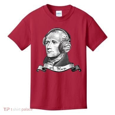 Secretary Alexander Hamilton A. Ham Headphones Kids T-Shirt