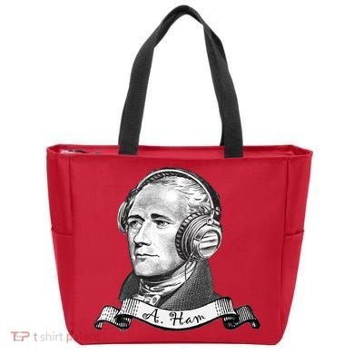 Secretary Alexander Hamilton A. Ham Headphones Tote Bag