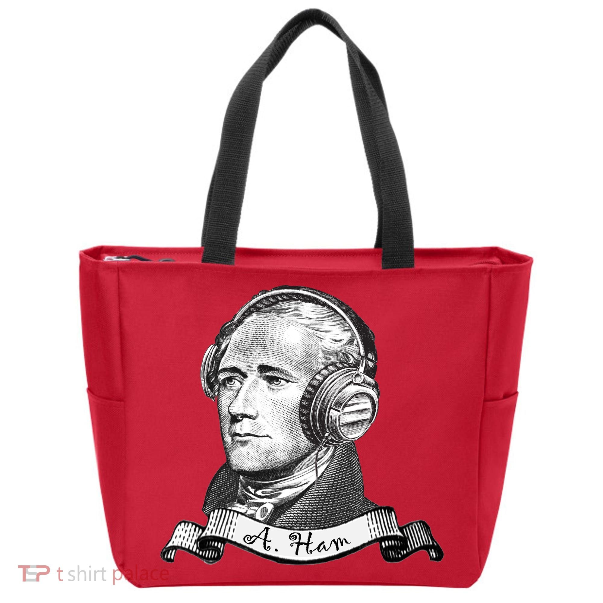 Secretary Alexander Hamilton A. Ham Headphones Tote Bag