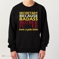 Secretary Badass Job Title Women's Sweatshirt thumb 0