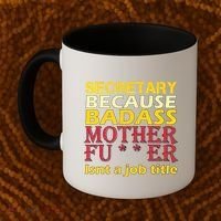 Secretary Badass Job Title Coffee Mug thumb 2
