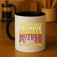 Secretary Badass Job Title Coffee Mug thumb 4