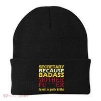 Secretary Badass Job Title Beanie thumb 0