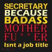Secretary Badass Job Title Pajama Set thumb 2