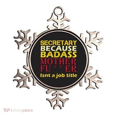 Secretary Badass Job Title Ornament