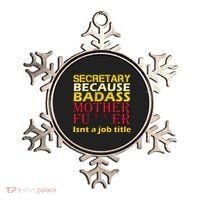 Secretary Badass Job Title Ornament thumb 0