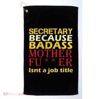 Secretary Badass Job Title Golf Towel thumb 0