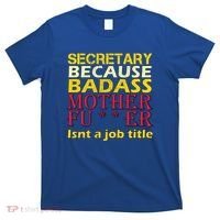 Secretary Badass Job Title T-Shirt thumb 0